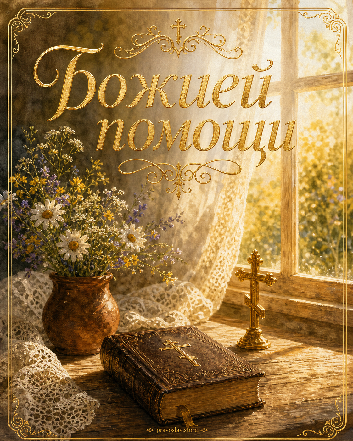 Открытка Божией помощи