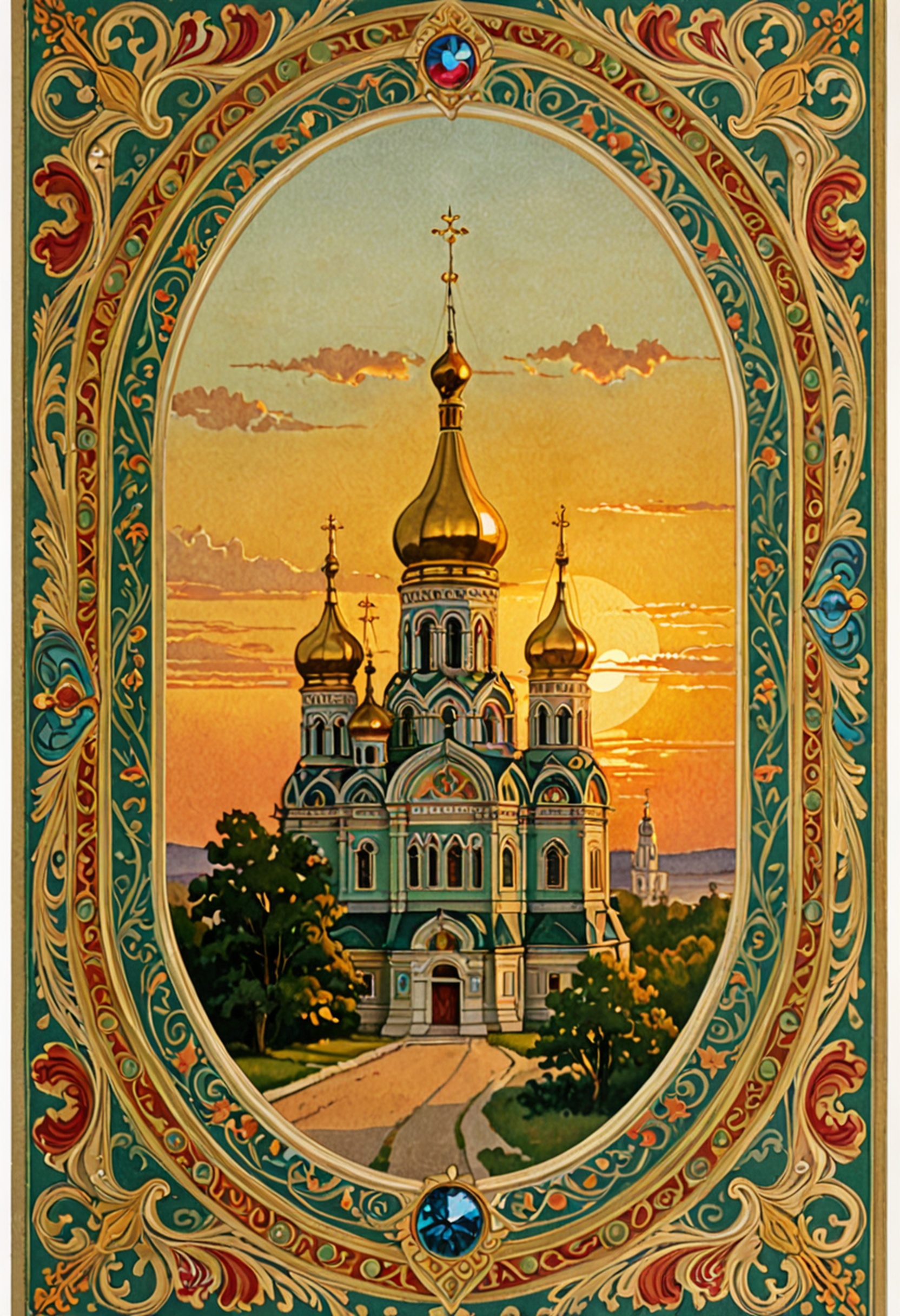 Дореволюционная открытка на Пасху